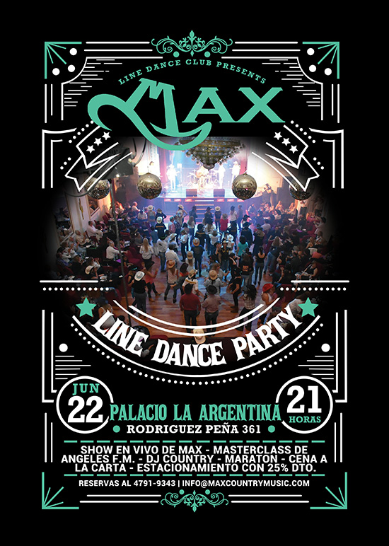 Max y Line Dance Party Palacio La Argentina